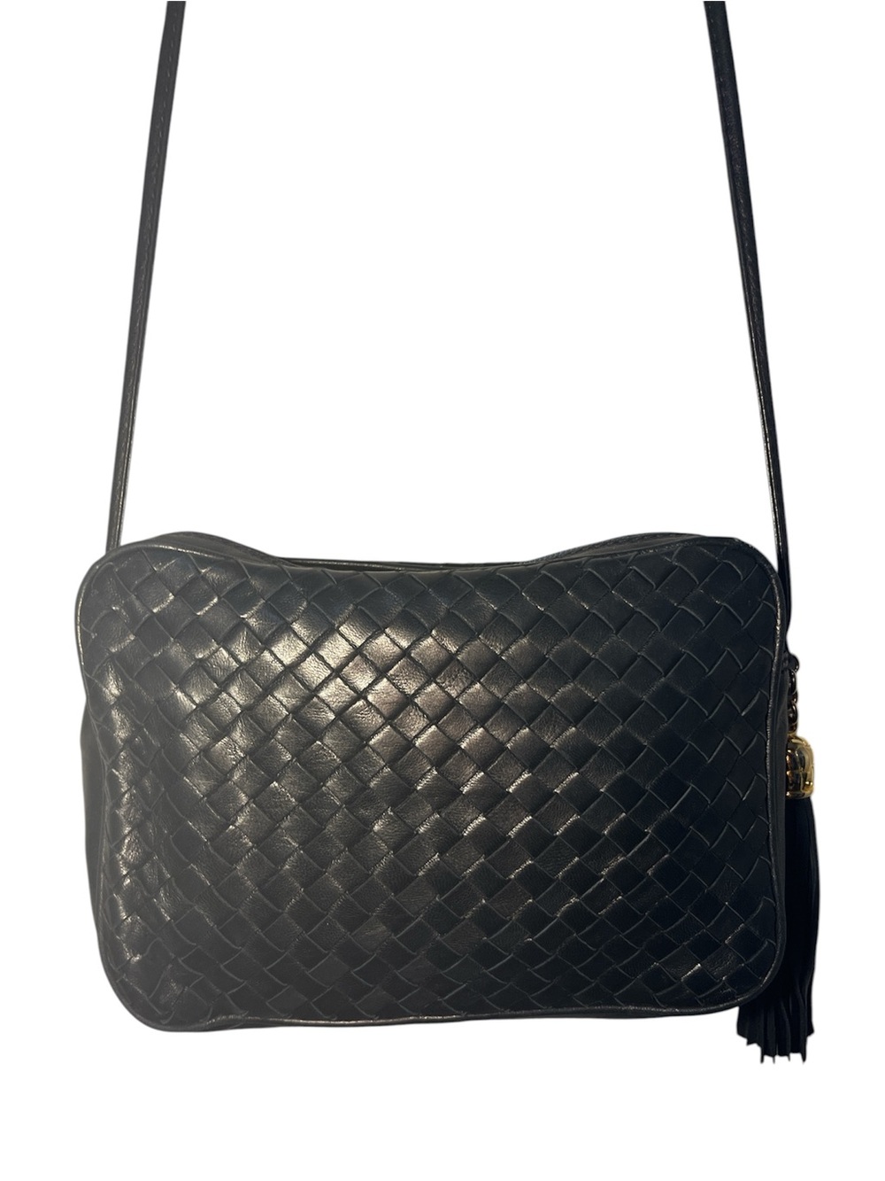 Vintage COSCI (Gucci Group) Woven Leather Crossbody Bag - Picture 4 of 12